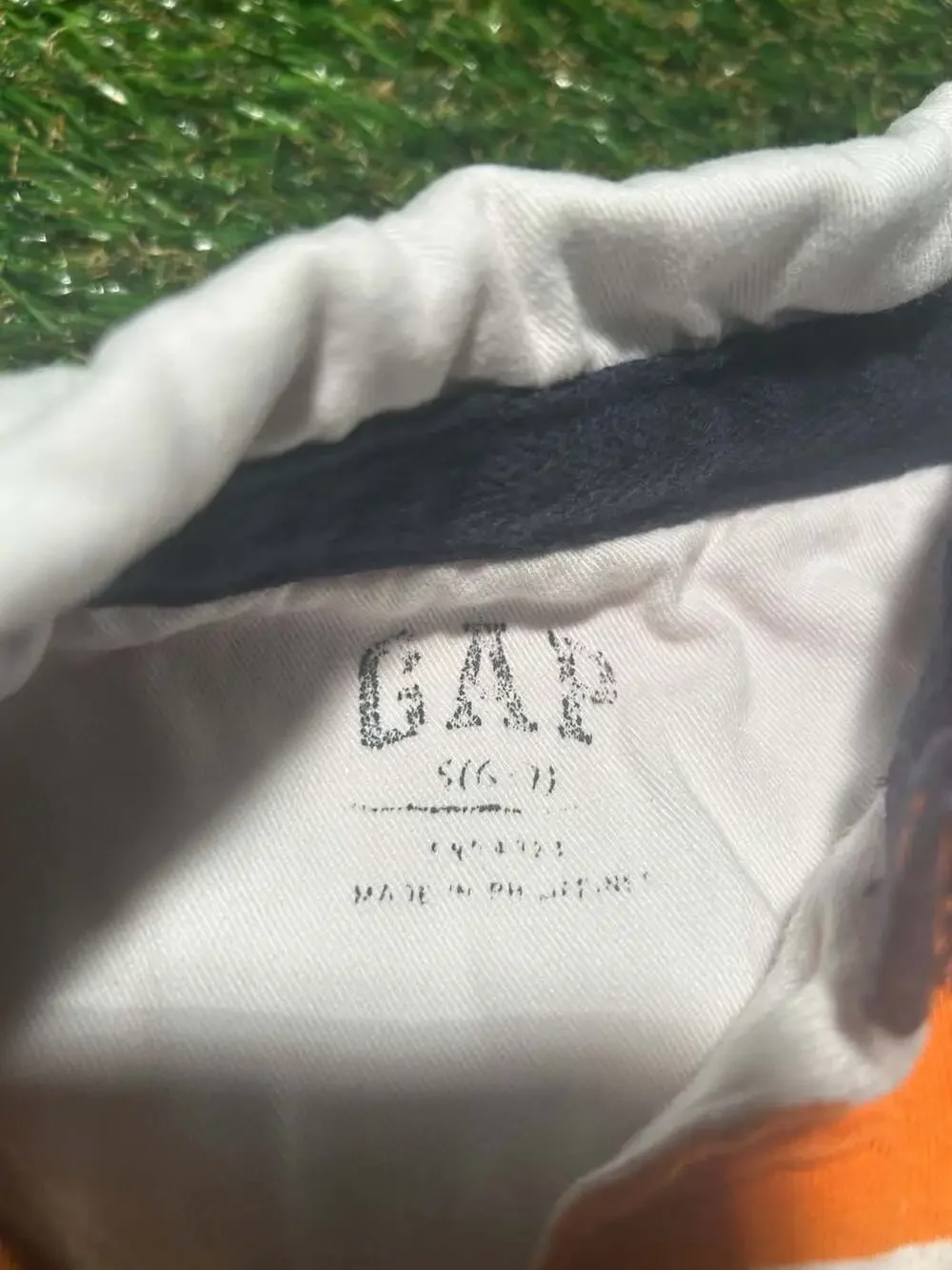 Gap Rainbow Striped Polo Bay Marine Patch